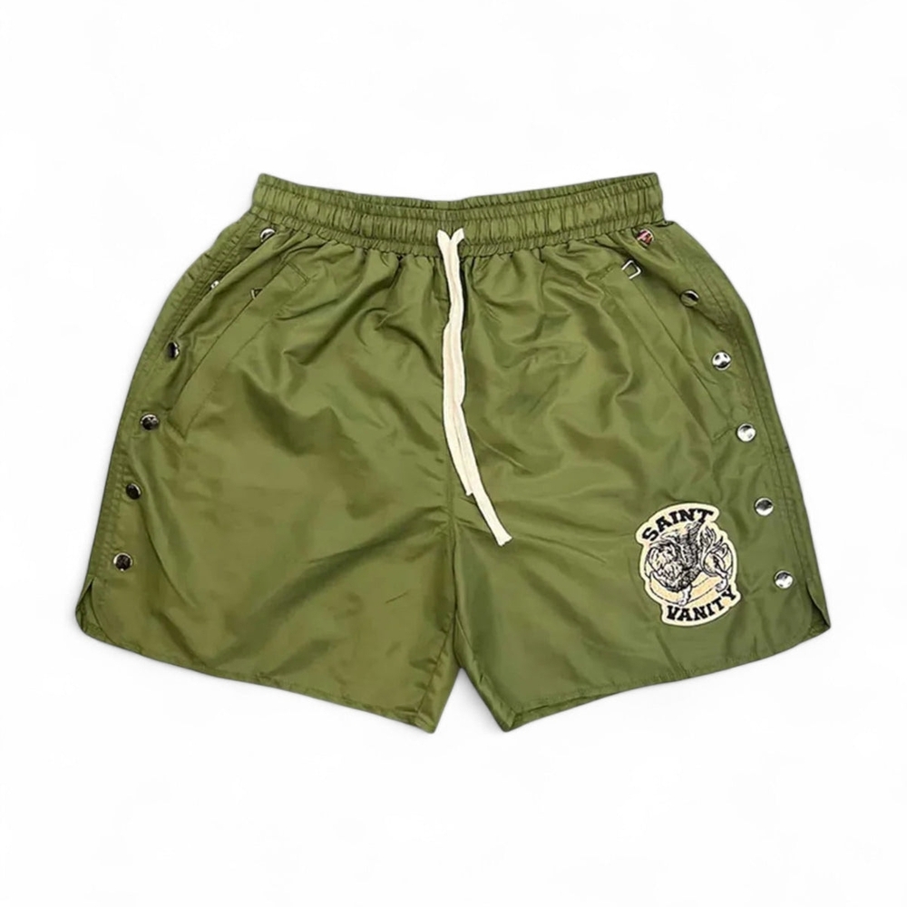 Green Cargo Shorts for Men